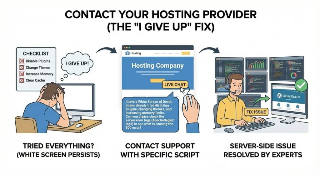 Contact Your Hosting Provider